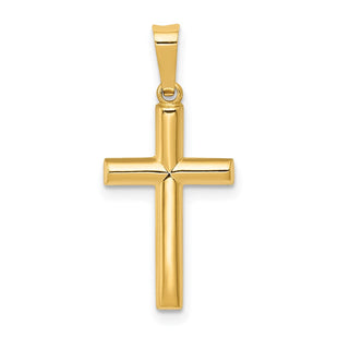 14k Hollow Cross Pendant (Style XR244)