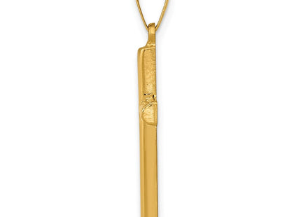 14k Hollow Cross Pendant (Style XR245)