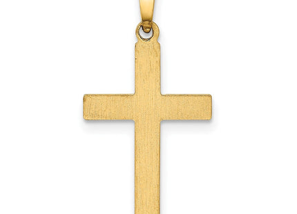 14k Hollow Cross Pendant (Style XR245)