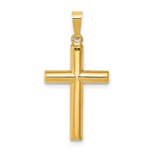 14k Hollow Cross Pendant (Style XR245)