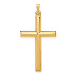 14k Hollow Cross Pendant (Style XR249)