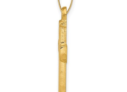 14k Hollow Latin Cross Pendant (Style XR276)
