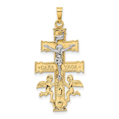 14K gold crucifix pendant