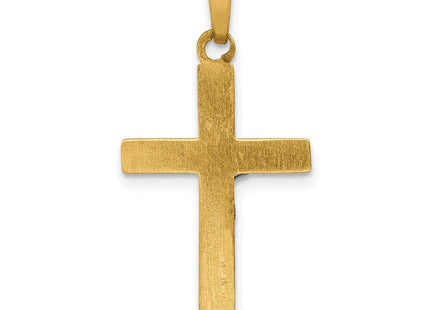 14k Two-tone INRI Hollow Crucifix Pendant (Style XR293)