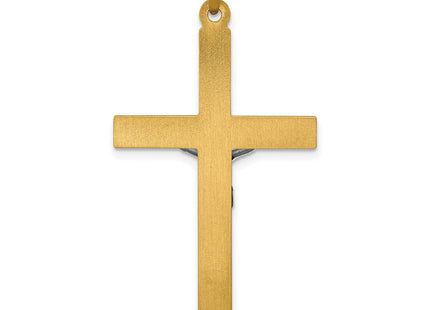 14k Two-tone INRI Hollow Crucifix Pendant (Style XR299)