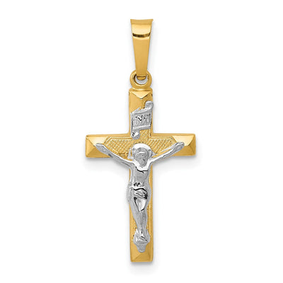 14K gold crucifix pendant