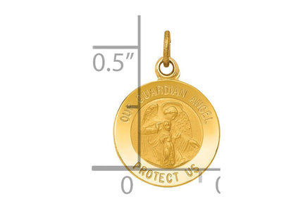 14k Guardian Angel Medal Charm (Style XR328)