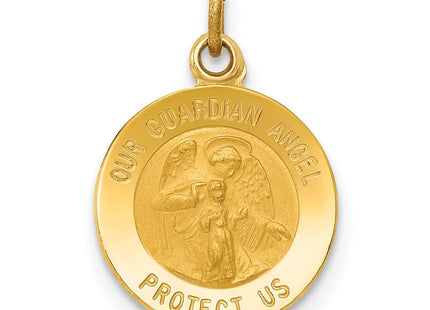 14k Guardian Angel Medal Charm (Style XR328)