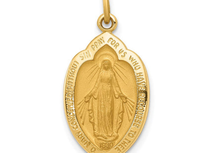 14K gold miraculous medal charm