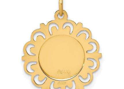 14K gold charm, further view