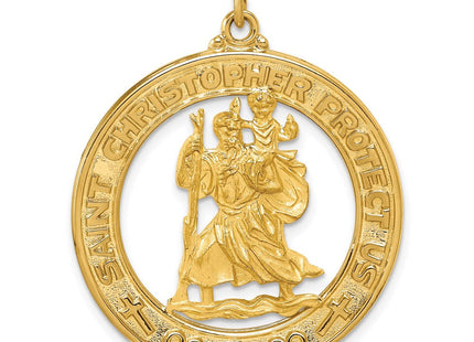 14k Saint Christopher Medal Pendant (Style XR382)