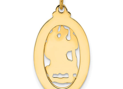 14k Saint Christopher Medal Pendant (Style XR383)