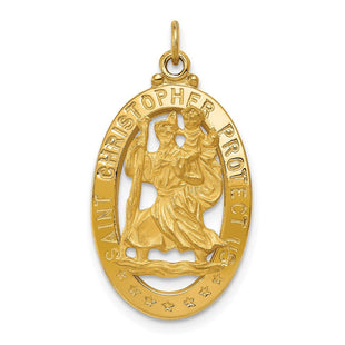 14k Saint Christopher Medal Pendant (Style XR383)