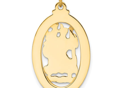 14k Yellow Gold Pendants Style XR384 - Classique Jewelry Inc.