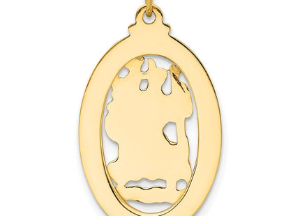 14k Saint Christopher Medal Pendant (Style XR384)