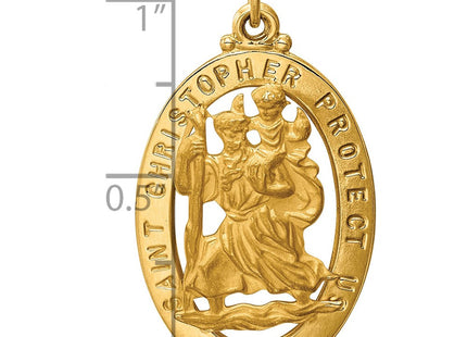 14k Saint Christopher Medal Pendant (Style XR384)