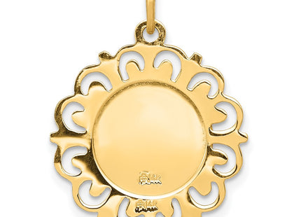 14K gold charm, further view