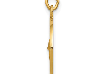 14K gold charm, alternate view