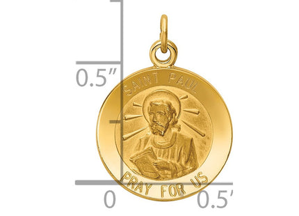 14k Saint Paul Medal Charm (Style XR409)