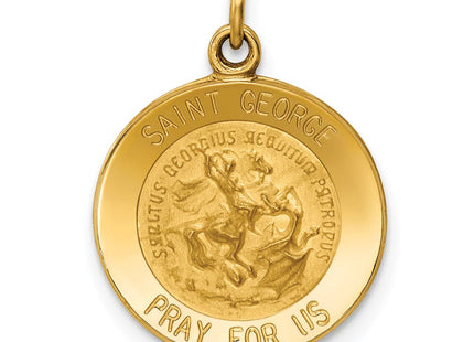 14k Saint George Medal Charm (Style XR410)