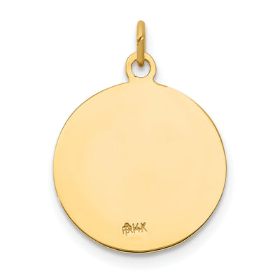 14K Saint Andrew Medal Charm, 20.2 x 15mm