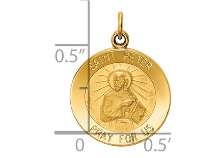14k Saint Peter Medal Charm (Style XR412)