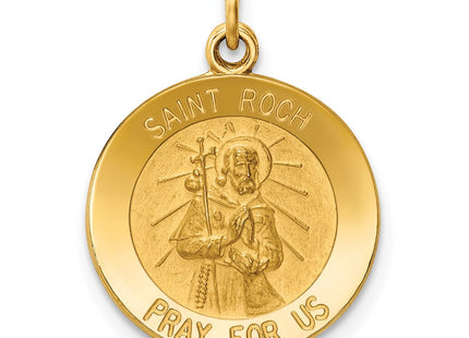 14k Saint Roch Medal Charm (Style XR414)