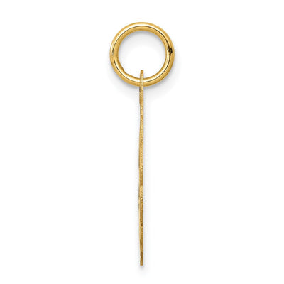 14K Solid Star of David Disc Charm
