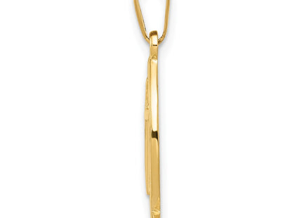 14K gold pendant, alternate view