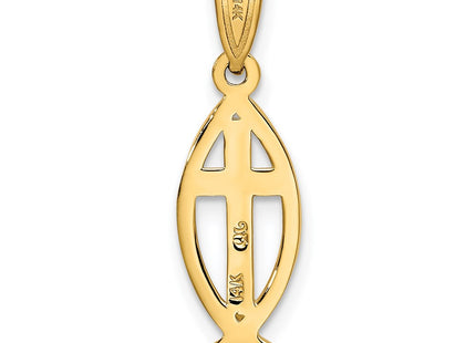 14K gold pendant, further view