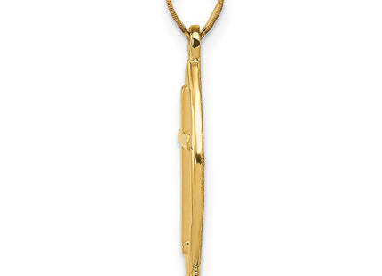 14K gold pendant, alternate view