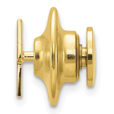 14K Cross Tie Tac, 10 x 7mm