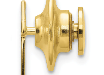 14k Polished Cross Tie Tac, 12 x 9mm
