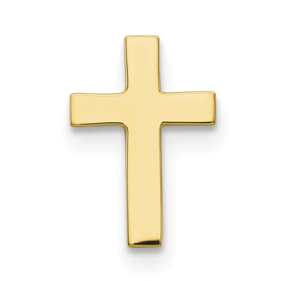 14K Polished Cross Tie Tac, 12 x 9mm