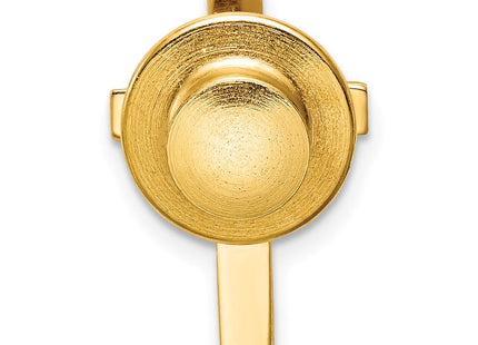 14k Polished Cross Tie Tac (Style XR462)