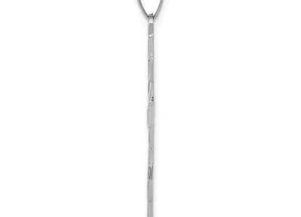 14k White Gold Eastern Orthodox Cross Pendant (Style XR499)