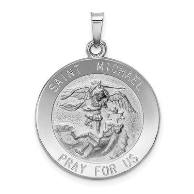 14K white gold pendant