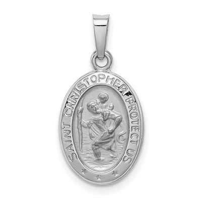 14K white gold charm
