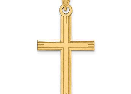 14K gold cross charm