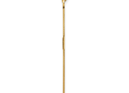 14K gold cross charm, alternate view