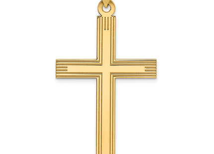 14K gold cross charm
