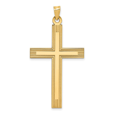 14K gold cross charm