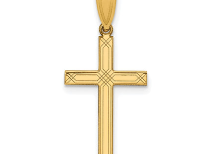 14K gold cross charm