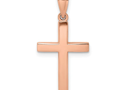 14K white gold cross charm
