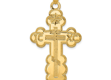 14K gold cross pendant