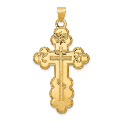 14K gold cross pendant