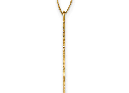 14K gold cross charm, alternate view