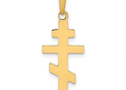 14K gold cross charm
