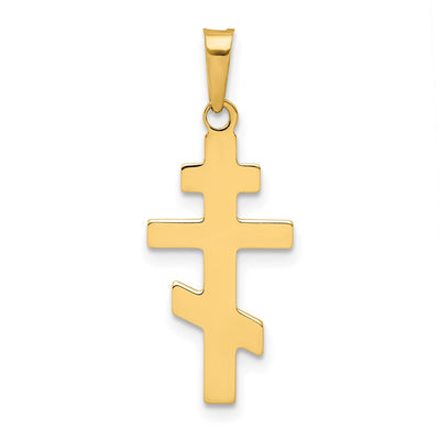 14K gold cross charm