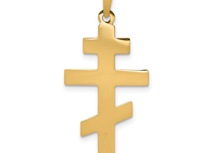 14k Eastern Orthodox Cross Charm (Style XR576)